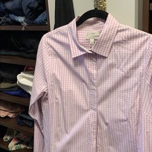 J. Crew stretch perfect women’s button down shirt